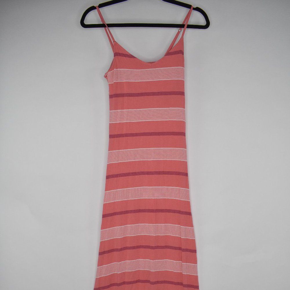 Juniors Small Pink Striped Maxi Dress